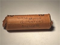 40 Washington Silver Quarters: Mixed Dates