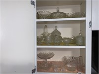 Clear Pressed Glass Lot A