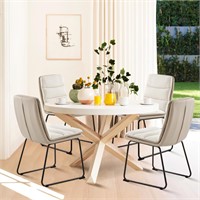 COLAMY Dining Chairs Set of 4, Modern Waffle Dinin