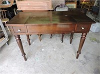 Antique Walnut Desk, 44" x 22" x 31"