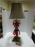 ORNATE ELECTRIFIED TABLE LAMP