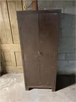 old metal wardrobe