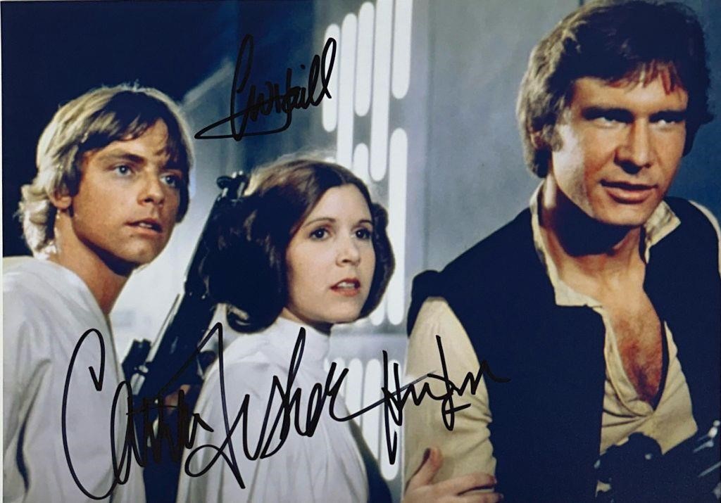 Autograph COA MARVEL Star Wars Disney Model Legend Photo T