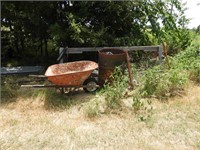 Group of misc. including wheel barrow & more