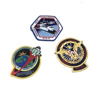 3 NASA Space Shuttle Mission Patch Bundle Lot