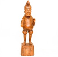 Vtg. ‘Mr. Punch’ Cigar Store Wood Figure Display