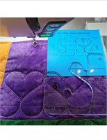 New YICBOR Heart Border Template for Quilting