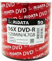 New-Ridata DVD-R 16X 4.7GB 120 Min, Retail $75