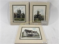 (3) Lewis & Clayton Signed Watercolor Paintings