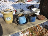 Ice cream maker & misc. pots