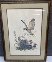 Pencil-Signed Bird Print