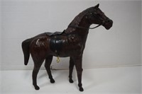 Large Leathered Wrapped Horse, Excellent Condition