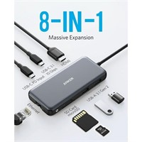 Anker 8-in-1 USB C Hub Adapter- 4K HDMI, Ethernet