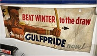 Early Canvas Gulf Pride Sign