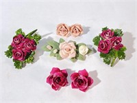 Adderley Floral Pins & Earrings