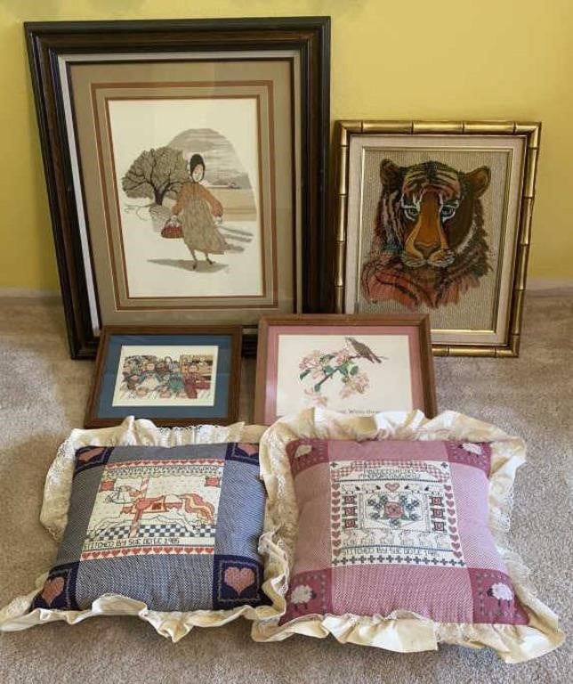 Cross-Stitch & Reverse Painting by Carol Sue Odle