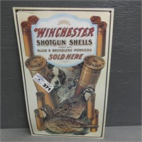 Winchester Metal Shotgun Shells Sign