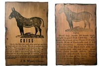 Vintage Wood Plaques