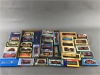 34pc Mixed HO Train Rolling Stock w/ Boxes