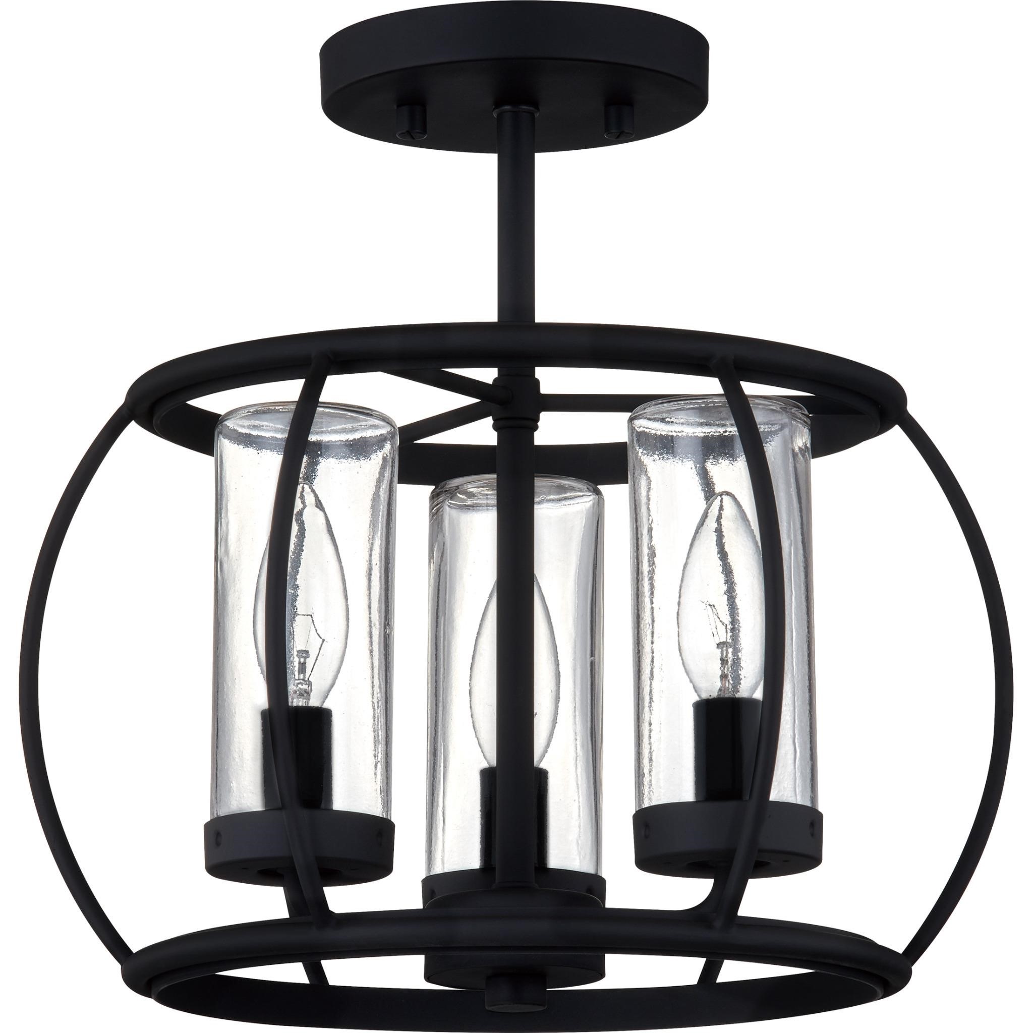 $140  Quoizel Daxton 12.5-in Semi-flush Light