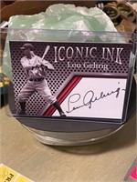 Iconic Ink Lou Gehrig Fac Auto
