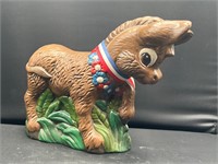 Signed ceramics donkey democrat