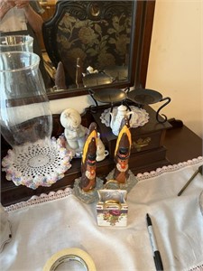 Japanese figurines, candleholders