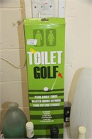 Toilet golf game.