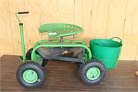 rolling gardening bench