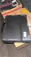 Carrying case and 2 boxes of 8-tracks