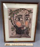 Picasso Bearded Man Lithograph