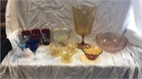 Assorted glassware