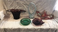 Assorted art glass