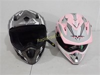 2 Snowmobile Helmets
