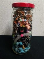 6-in jar with jewelry