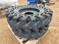 (2) Flat Free 13.00-24 Tires For JLG Skytrack