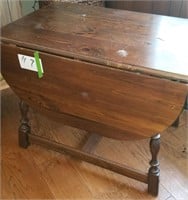 Vintage Real Wood Drop Leaf Table