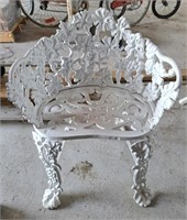 Single cast chair. 21" l x 27 1/2" h