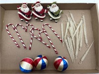 Vintage Christmas Ornaments : Santas, Icicles,