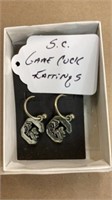 South Carolina gamecock earrings