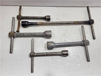 (5) Assorted T-Handle Socket Wrenches