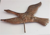 Vintage Flying Goose Copper Weathervane