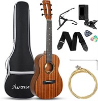 Asmuse 30" Acoustic Guitar, Soild Wood Beginner