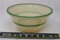 HTF McKee Custard Color Mixing Bowl with Green