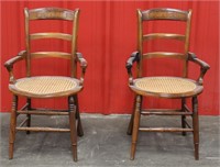 2 Cane Bottom Chairs