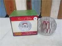 Cracker Barrel Tea Light Holder - Lead Crystal