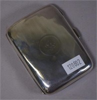 George VI sterling silver cigarette case