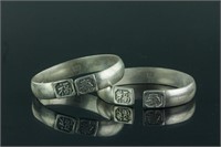Pair of Chinese Silver bangles