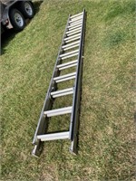 24 ft Aluminum extension ladder.