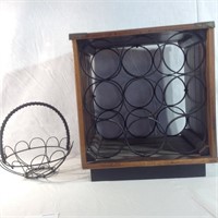 Wine rack and basket